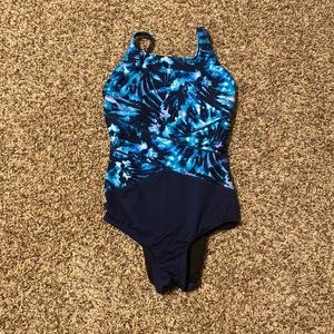 One piece tie dye swimsuit